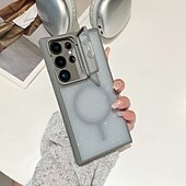 お買い得  サムスン用ケース-電話 ケース 用途 S24 Ultra S24 Plus S24 S24 FE S23 S23 Ultra S23 Plus S21 FE S20 FE S25ウルトラ バックカバー スタンド付き 磁石バックル ワイヤレス充電をサポート レトロ風 TPU アクリル PC