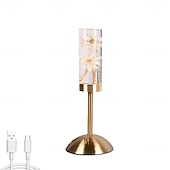 baratos Candeeiros de mesa-acrílico flor eterna candeeiro de mesa tri cor temperatura cor luz gradiente led criativo noite luz quarto lâmpada cabeceira atmosfera decoração ornamento aniversário presente usb 1pc