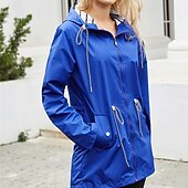 baratos Fleece &amp; Casacos 3 em 1-Mulheres Jaqueta Softshell Jaqueta de Trilha Ao ar livre A Prova de Vento Impermeável Jaqueta leve Jaqueta corta-vento Viajar Preto Amarelo Rosa claro Vermelho Azul Marinho