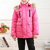 παιδικό πουπουλένιο μπουφάν για κορίτσια απλό streetwear τσέπης διακοπών βαμβακερό παλτό πανωφόρι 4-12 ετών φθινοπωρινό μαύρο ροζ σκονισμένο τριαντάφυλλο Χαμηλού Κόστους Μπουφάν κοριτσιών με πούπουλα και παρκά-παιδικό πουπουλένιο μπουφάν για κορίτσια απλό streetwear τσέπης διακοπών βαμβακερό παλτό πανωφόρι 4-12 ετών φθινοπωρινό μαύρο ροζ σκονισμένο τριαντάφυλλο