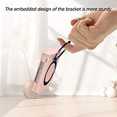 cheap Samsung Cases-Phone Case For Samsung Galaxy Z Flip 6 Z Flip 5 Z Flip 4 Z Flip 3 Back Cover with Stand Holder Magnetic Support Wireless Charging Retro TPU PC