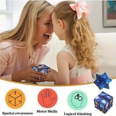 economico Cubi di Rubik-giocattolo antistress a forma di cubo a forma di stella infinita - puzzle educativo, antistress, portatile per Natale, giorno del Ringraziamento, regalo di Capodanno, regalo di Halloween e tutte le