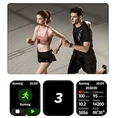 abordables Montres connectées-iMosi T92 Montre intelligente 1.81 pouce Smartwatch Montre Connectée Bluetooth Surveillance de la température Podomètre Rappel d&#039;Appel Compatible avec Android iOS Femme Hommes Mode Mains-Libres