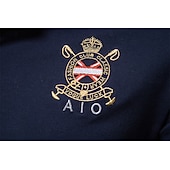  100% Cotton Badge Embroidery Polo Shirt for Men Short-sleeved Patchwork Men's Polos Quality Summer Brand Men Clothing