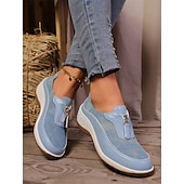 baratos Ténis de mulher-calçados femininos de caminhada com estampa de leopardo - tênis leves e confortáveis com suporte de arco para uso casual