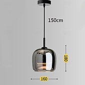 baratos Design de Tambor e Cone-pendente lanterna design pendente luz vidro vidro pintado acabamentos moderno 110-240v