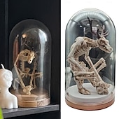 olcso Halloween függő és asztali díszek-halloween sárkány csontváz kíváncsiság szekrény, gyanta csontváz dísz, horror legenda sellő szobor, egyedi kísérteties lakberendezés