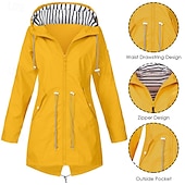 cheap Outdoor Jackets-Women&#039;s Hiking Jacket Winter Outdoor Waterproof Windproof Multi-Pockets Front Zipper Lightweight Jacket Full Zip Camping / Hiking / Caving Winter Sports Black Yellow Pink Red Dark Navy