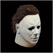 olcso kiegészítők-Szellem Zombi Michael Myers Maszk Halloween-kellékek Felnőttek Férfi Női Ijesztő jelmez Mindszentek napja Farsang Mardi Gras Könnyű farsangi jelmez