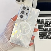 お買い得  サムスン用ケース-電話 ケース 用途 S24 Ultra S24 Plus S24 FE S23 Ultra A55 A35 A25 A15 5G A54 S25ウルトラ バックカバー 磁石バックル ワイヤレス充電をサポート 耐衝撃 レトロ風 仕上げ
