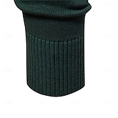 cheap Men&#039;s Pullover Sweater-Mens Quarter Zip Cotton Pullover Sweaters Solid Color Casual Social Knit Mock Neck Polo Sweaters for Men