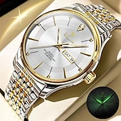 ieftine Ceasuri Quartz-noua tendință de modă pentru bărbați cu calendar dublu ceas cu quartz luminos, simplu, versatil, timp liber, călătorie, sport, ceas pentru bărbați