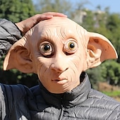 cheap Mask-Elf Dobby Carnival Mask Mask Full Head Realistic Mask Adults&#039; Men&#039;s Women&#039;s Funny Costume Party Halloween Carnival Mardi Gras Easy Carnival Costume