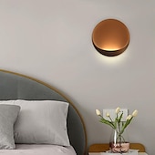 cheap Indoor Wall Lights-Modern Minimalist Round Aluminum LED Wall Sconce Lamp Indoor Modern Indoor Wall Lights Bedroom Metal Wall Light 110-240V 10W