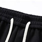 baratos Calças Desportivas-Homens Calças Esportivas Corredor Calças Calça casual Com Cordão Cintura elástica Bloco de cor Tecido Conforto Macio Comprimento total Ao ar livre Casual Diário Moda Roupa de rua Preto Cáqui