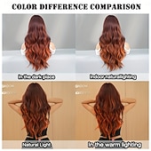 cheap Synthetic Trendy Wigs-Long Loose Curly Wig - Heat Resistant Synthetic Hair Middle Part Curtain Bangs Beginner Friendly Music Festival Inspired - Premium Quality Easy to S