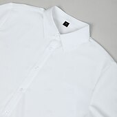cheap Men&#039;s Dress Shirts-Men&#039;s Shirt Dress Shirt Letter Printed Street Wear to work White Long Sleeve Turndown Spring &amp; Summer Clothing Apparel Print