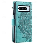 levne Ostatní pouzdra-telefon Carcasă Pro Google Pixel 8 Pro Pixel 8 Pixel 7 Pixel 7 Pro Pixel 6 Pixel 6 Pro Zadní kryt se stojánkem s poutkem na zápěstí Slot pro kartu Retro TPU PU kůže
