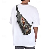 cheap Men&#039;s Bags-Funny Cartoon Rooster Sling Bag with Adjustable Strap – Casual Lightweight Crossbody Bag for Everyday Use