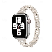 お買い得  Apple Watch Bands-Solo Loop と互換性があります Apple Watch ウォッチバンド 38mm 40mm 41mm 42mm 44mm 45mm 49mm ブリンブリンダイヤモンド メタルクラスプ 調整可 合金 交換用時計バンド のために iwatch Ultra 2 Series 9 8 7 SE 6 5 4 3 2 1