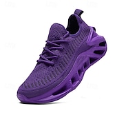baratos Ténis para Homem-tênis de corrida flyknit respirável vermelho masculino com sola acolchoada leve – ideal para treinos e uso diário