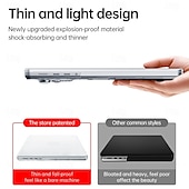 abordables Sacs, sacs à dos pour PC portables-Étui de protection rigide en polycarbonate de couleur unie avec support pliable pour ordinateur portable MacBook Pro 13 avec M1/M2/Touch ID (A2338/A2289/A2251/A2159/A1706/A1708/A1989)