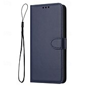 Недорогие Чехлы для Samsung-телефон Кейс для Назначение S24 Ultra S24 Plus S24 S24 Ultra Plus S24 ФЭ S23 S22 S21 S20 Ultra Plus FE S25 Ультра Кейс на заднюю панель со стендом Магнитный с ремешком на запястье Ретро Кожа PU