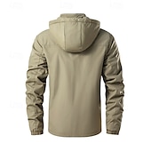 cheap Softshell, Fleece &amp; Hiking Jackets-Men&#039;s Hiking Fleece Jacket Winter Outdoor Patchwork Thermal Warm Fleece Lining Fleece Jackets Full Zip Climbing Camping / Hiking / Caving Traveling Black Army Green Khaki Dark Blue Grey