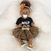 cheap Dolls, Playsets &amp; Stuffed Animals-22.8 Inch Realistic Reborn Baby Dolls - Silicone Baby Girl Real Life Dolls with Full Body Vinyl Newborn Lifelike Weighted Dolls for Ages 3+ Gift