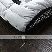preiswerte Herren Steppweste-Herren Puffer Weste Weste Täglich Verabredung Urlaub Modisch Brautkleider schlicht Herbst Winter Tasche Polyester warm halten Komfortabel Glatt Gesteppt Reisverschluss Ständer Regular Fit Schwarz