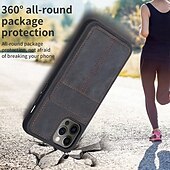 Χαμηλού Κόστους iPhone Θήκες-τηλέφωνο tok Για iPhone 15 Pro Max Plus iPhone 14 13 12 11 Pro Max X XR XS 8 7 Plus Θήκη κάρτας πορτοφολιού με βάση στήριξης Υποδοχή κάρτας Ρετρό TPU PU δέρμα