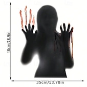 levne Halloween samolepky-halloween samolepky na zeď - samolepicí skleněné dekorace na okna s rukama duchů, ženským duchem, krvavými otisky rukou a stopami