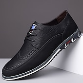 baratos Semi-formal-sapatos oxford masculinos de couro sintético bicolor – design com cadarço e detalhes brogue, elegantes e confortáveis para ocasiões casuais e formais