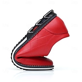 baratos Sapatos Casuais com Cadarço-tênis masculino de couro sintético azul acolchoado - calçados casuais estilosos com cadarço e sola durável para uso diário e atividades ao ar livre