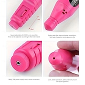 رخيصةأون الحماية الشخصية-مثقاب أظافر كهربائي مجموعة العناية بالأظافر للمانيكير والباديكير مجموعة أظافر مصغرة 6 قطع مجموعة مثقاب أظافر كهربائية ملونة مع ملحقات للمانيكير والفن هدية يوم الحب