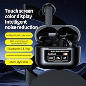 abordables Auriculares TWS-Nuevos Auriculares LCD Pantalla Táctil Auriculares Deportivos ANC Auriculares Inalámbricos BT con Micrófono Incorporado