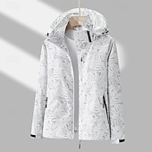 baratos Fleece &amp; Casacos 3 em 1-Mulheres Jaqueta Softshell Jaqueta de Trilha Quebra-Vento de Trilha Inverno Ao ar livre Botânico floral Prova-de-Água A Prova de Vento Bolso Múltiplo Zíper Frontal Jaqueta leve Zip Completo Campismo