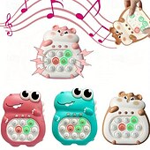 cheap Electronic Entertainment-1pc Intelligence Toy, 4 Modes, 999 Game Levels, With Lights, Fast Press Game Console, Handheld Game Console, Fast Puzzle Game Console, Press Bubble Fidget Toy, Game Console