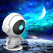 abordables Lumières intelligentes-Lumière LED intelligente lampe de projection ciel étoilé astronaute projecteur laser étoile avec télécommande cadeau parfait pour créer une atmosphère de rêve décor sur le thème astronaute