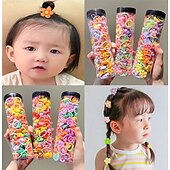 cheap Hair Styling Accessories-40pcs Cute Hair Tie Set - Colorful Elastic Bands for Women &amp; Girls, Perfect for Ponytails &amp; Braids