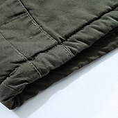 preiswerte Herrenjacken &amp; Herrenmäntel-Herren Winterjacke Fleecejacke Freizeitjacke Täglich Urlaub warm Tasche Vlies Herbst Winter Glatt Modisch Strassenmode Mit Kapuze Standard Schwarz Khaki Armeegrün Jacken