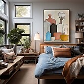preiswerte Stillleben-Gemälde-3D-Ölgemälde, handgefertigt, beige, Wabi-Sabi-Ölgemälde, handgemalte Wandkunst, schwarz-beige, mit Pattle Knife gemaltes großes, schwarz-oranges Ölgemälde, Wandkunst, beige, strukturiertes Gemälde für