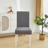 abordables Funda para silla de comedor-Funda elástica para silla de comedor, funda para silla de comedor con respaldo alto, funda para silla de hotel para banquete de boda, funda para silla de jacquard lisa, funda elástica para silla