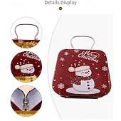 Χαμηλού Κόστους Συλλεκτικές Φιγούρες-χριστουγεννιάτικα είδη διακόσμησης, τσίγκινη τσάντα μπομπονιέρα, παιδικό δώρο, μίνι τσίγκινο τσαντάκι