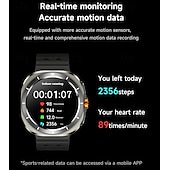 ieftine Ceasuri Smart-ceas inteligent 1,45 inch smartwatch fitness ceas alergare bluetooth pedometru memento de apel tracker activitate compatibil cu Android ios femei bărbați standby lung apeluri mâini libere rezistent la apă