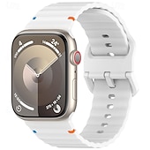 olcso Apple óraszíjak-Sportszíj Kompatibilis valamivel Apple Watch óraszíj 38mm 40mm 41mm 42mm 44mm 45mm 49mm Elasztikus Állítható Szilikon Csere óraszíj mert iwatch Ultra 2 Series 9 8 7 SE 6 5 4 3 2 1