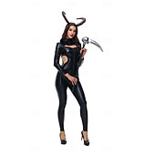 levne Dámské Kostýmy-Čert Valpuržina noc Cosplay kostým Kostým na Večírek Maškarní Dospělé Dámské Úbory cosplay Výkon Párty předvečer Všech svatých Plesová maškaráda Jednoduchý karnevalový kostým