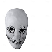 preiswerte Masken-Geist Maske Voller Kopf Erwachsene Herren Damen Gruseliges Kostüm Party Halloween Karneval Einfaches Karnevalskostüm