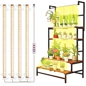 baratos Luz LED Ambiente-LED espectro completo planta crescer luz luz solar lâmpada de crescimento USB 5 V para plantas de interior gabinete estufa vegetal 1/2/4 peças (prateleira não incluída)