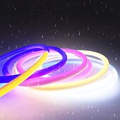 رخيصةأون إضاءات نيون LED-شريط إضاءة نيون RGB مقاوم للماء بطول 2-5 أمتار مع إضاءة بكسل قوس قزح قابلة للعنونة ومزود بشبكة واي فاي &amp;التحكم في التطبيق ومزامنة الموسيقى لعلامة LED DIY &amp;ديكورات حائط dc12v ws2811